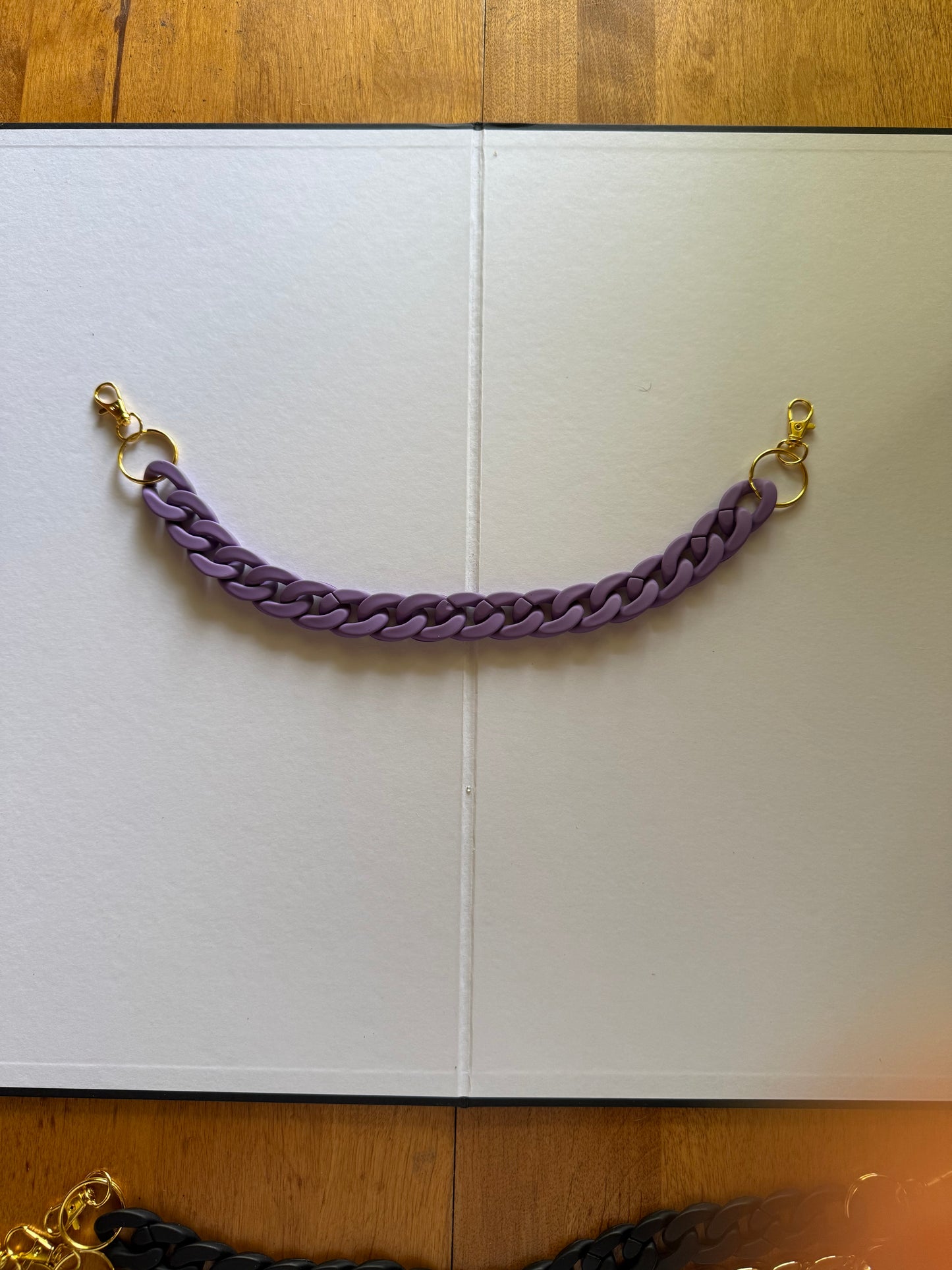 12in purple chain links