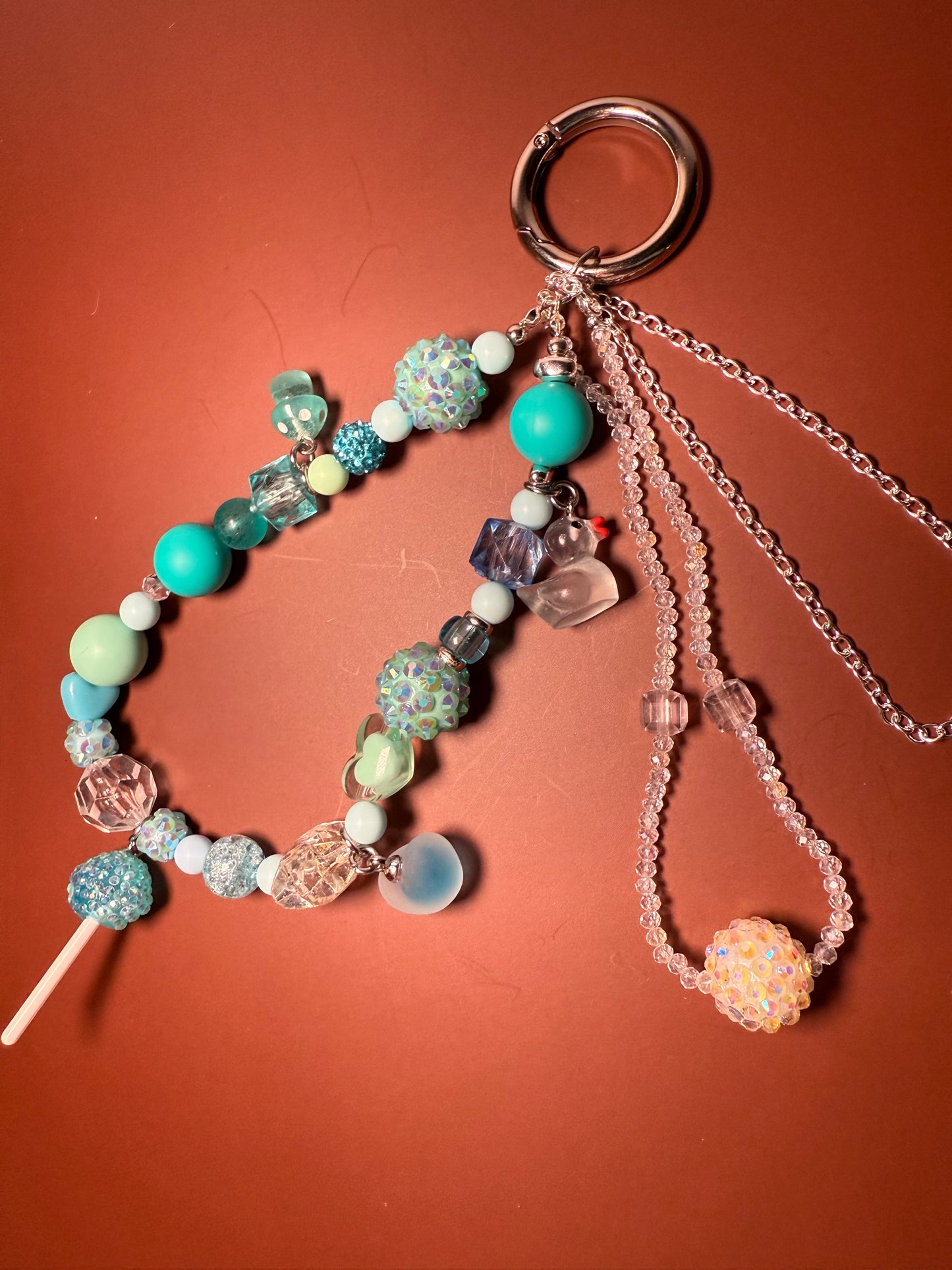 Light blue glamsucker charm