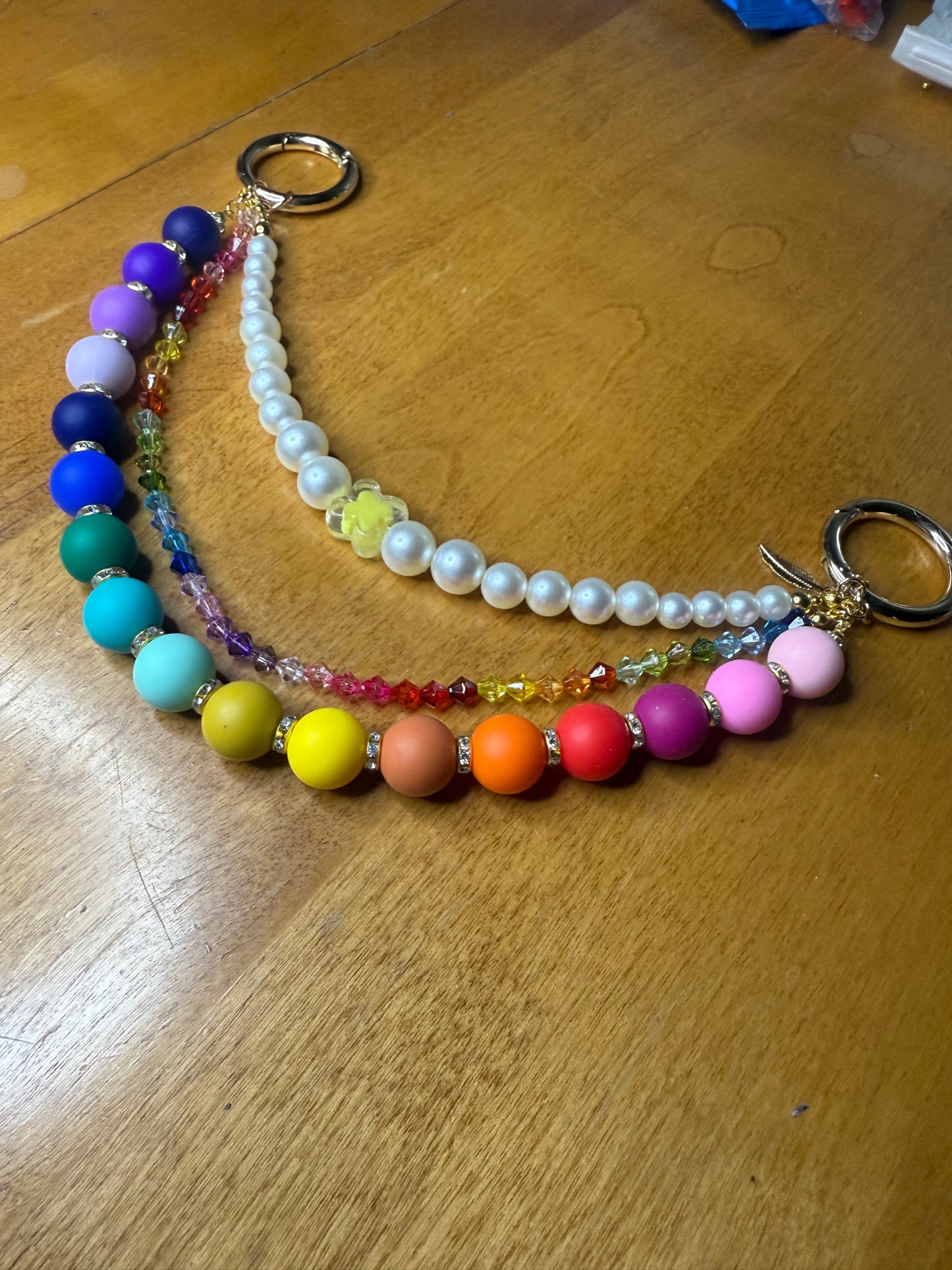 Rainbow purse charm
