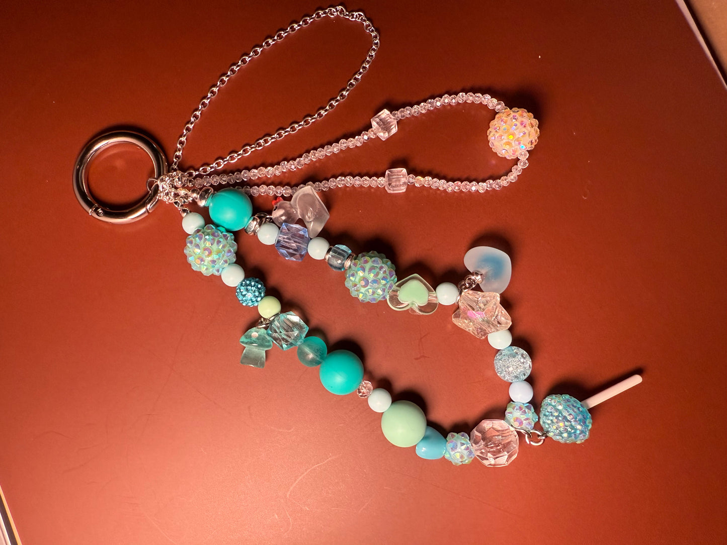 Light blue glamsucker charm
