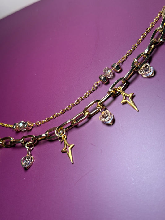 Gold star charm
