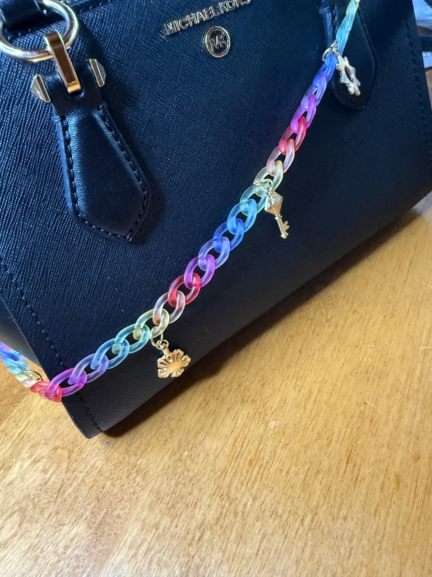20in rainbow purse chain