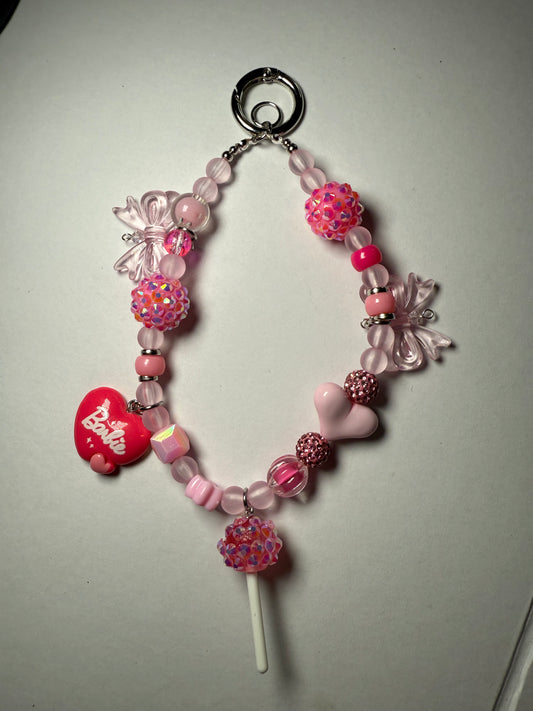 Pink sparkly charm