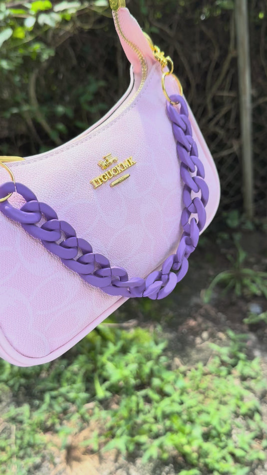 12in purple chain links